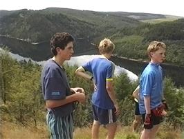 Fabulous views of Llyn Brianne reservoir from the Carreg Clochdy viewpoint, 7.2 miles into the ride